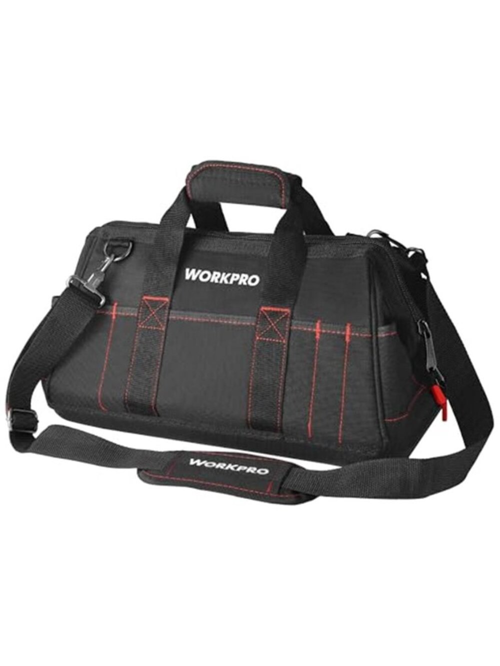 16 Inch Tool Bag Waterproof Heavy Duty Organizer Storage Shoulder Bag Black